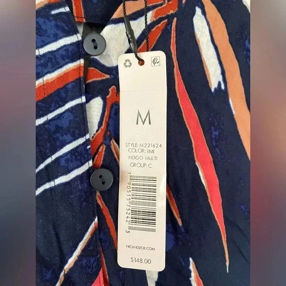 NWT NIC+ZOE Women's Seaside Shade Shirt - Picture 8 of 10